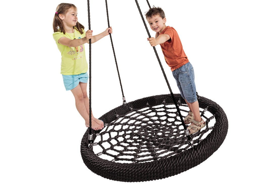 Nest Swing Birdie Commercial 1.2m BLACK/BLACK Single Fix Point